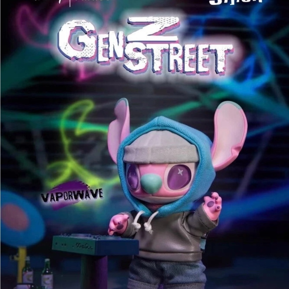 MINISO Disney Stitch GenZ Street Series Plush Vinyl Doll Blind Box - Picture 7 of 14